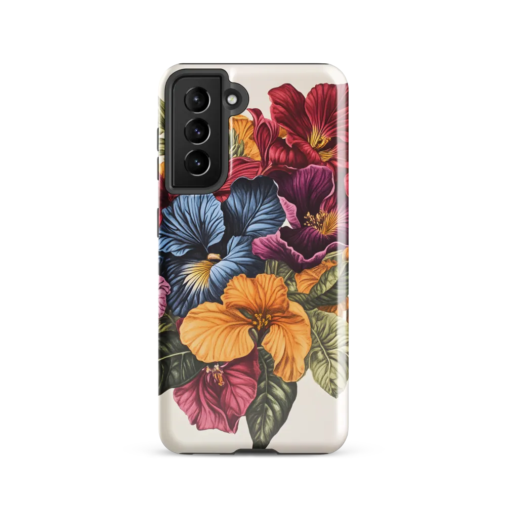 Floral Symphony in Color | Phone Case |  S21 | Tough Case | Glossy