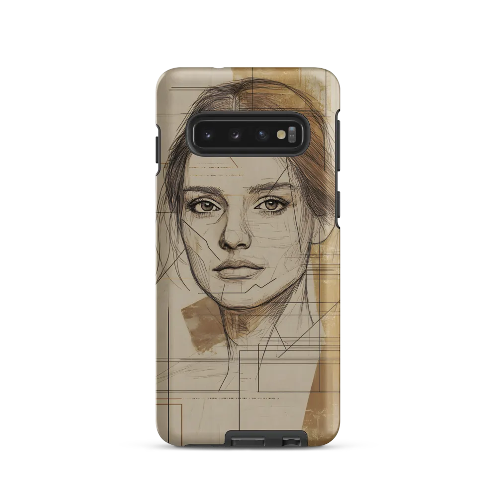 Geometric Elegance: A Modern Portrait