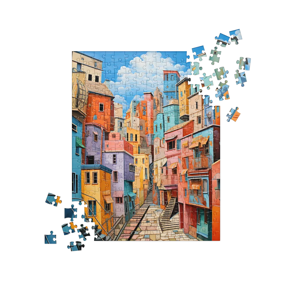 Vibrant Cityscape: A Kaleidoscope of Colors | Jigsaw Puzzle | 252 pieces