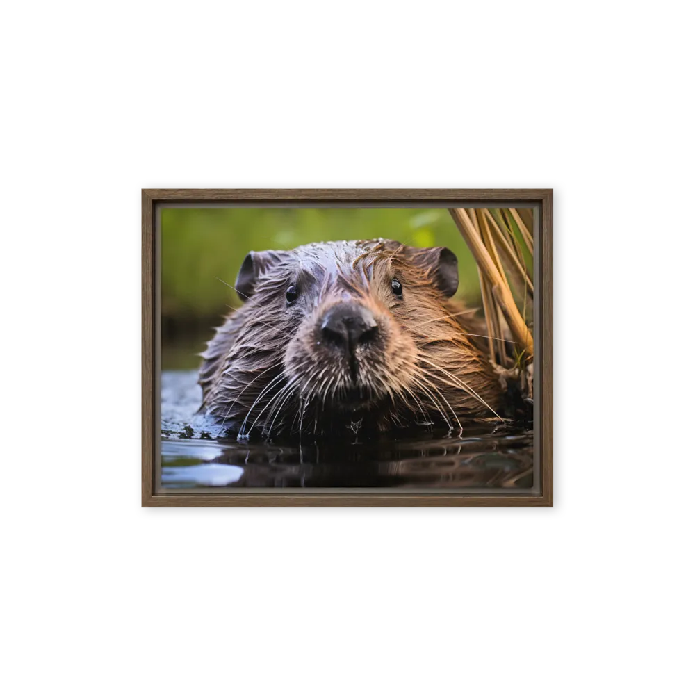 Emergence of the Beaver | Canvas with Brown Frame | 12″×16″