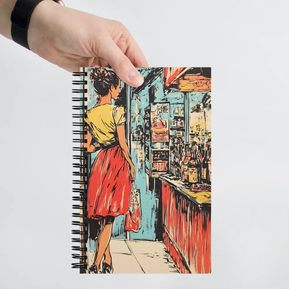 A Vintage Encounter in the Aisles | Spiral Notebook