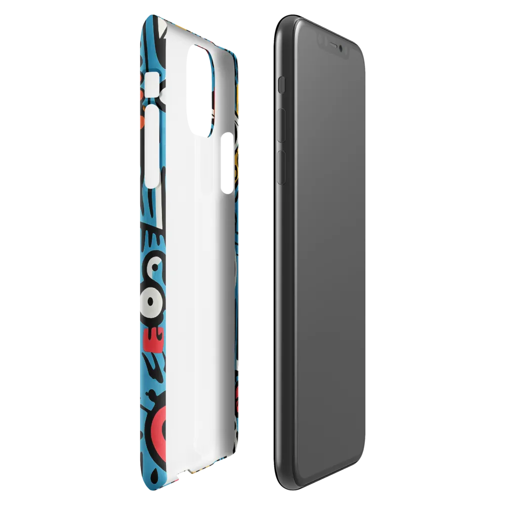 Intricate Playfulness in Geometric Abstract | Phone Case |  11 Pro Max | Snap Case | Glossy