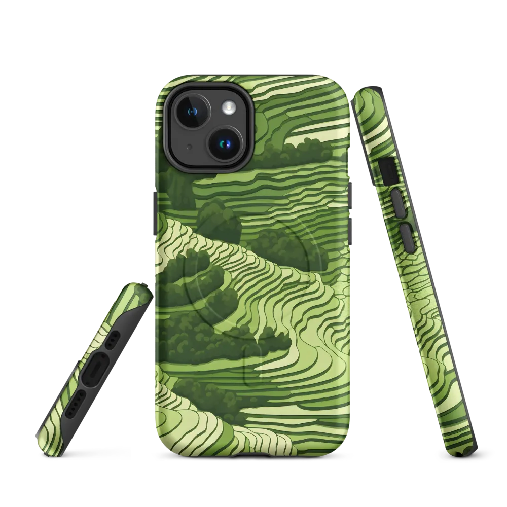 Waves of Green: An Abstract Landscape