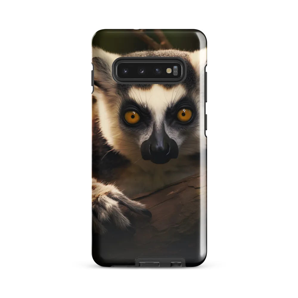 The Watchful Lemur | Phone Case |  S10 Plus | Tough Case | Glossy