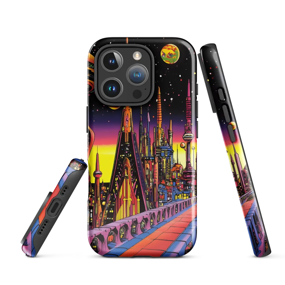 Futuristic Cosmos: A Journey Through Neon Cities