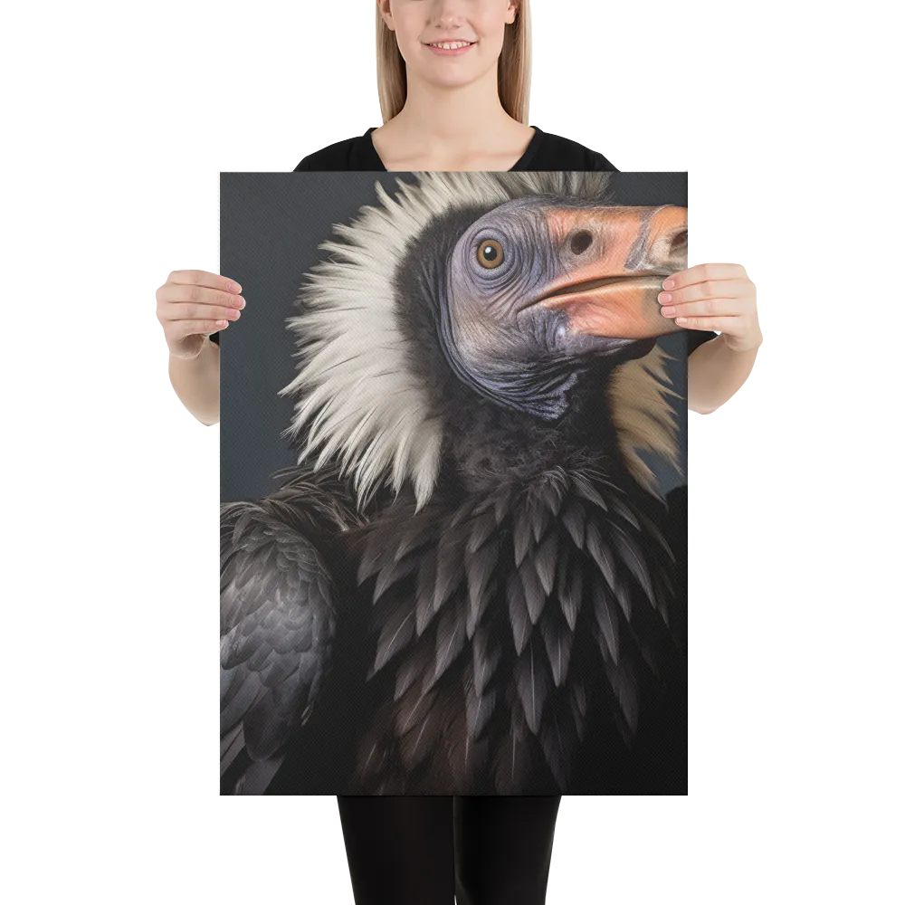 Majestic Vulture Portrait | Canvas | 18″×24″