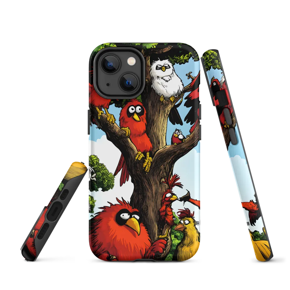 Whimsical Avian Gathering