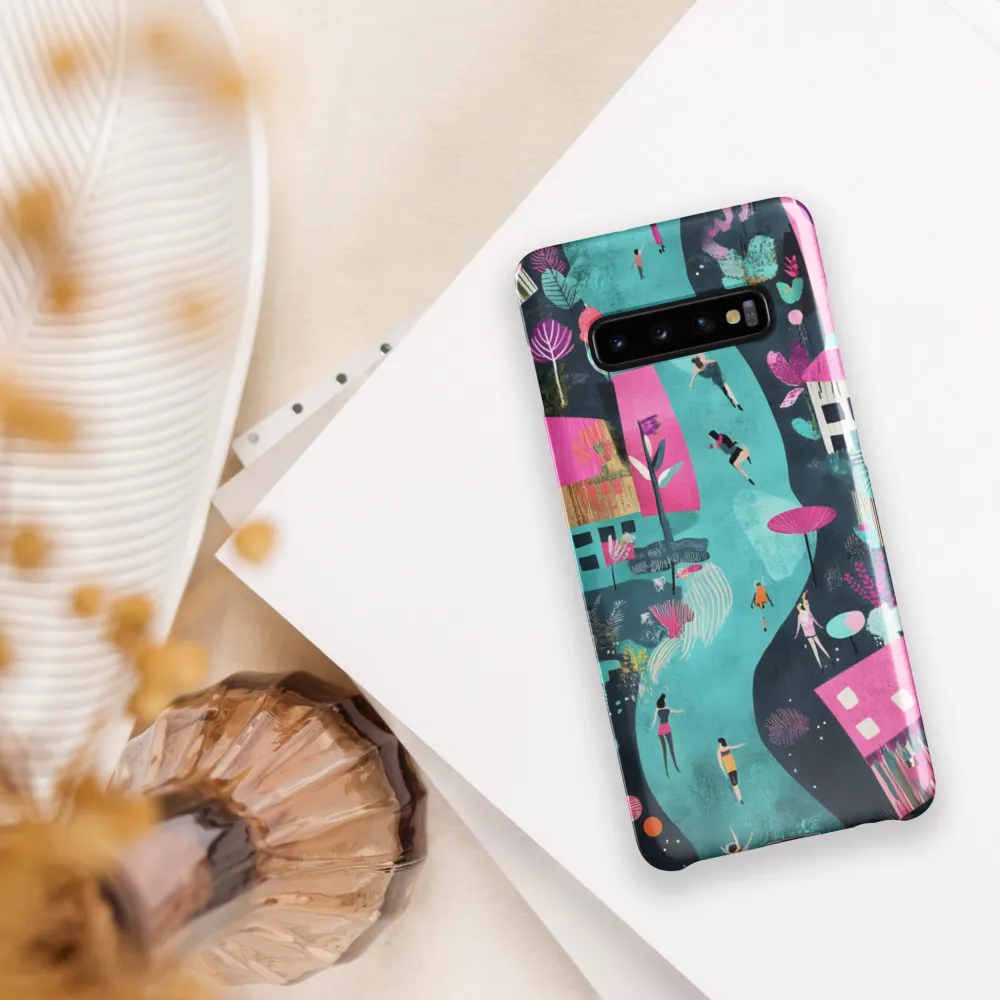 Whimsical Journey Through a Vibrant Landscape | Phone Case |  S10 Plus | Snap Case | Glossy