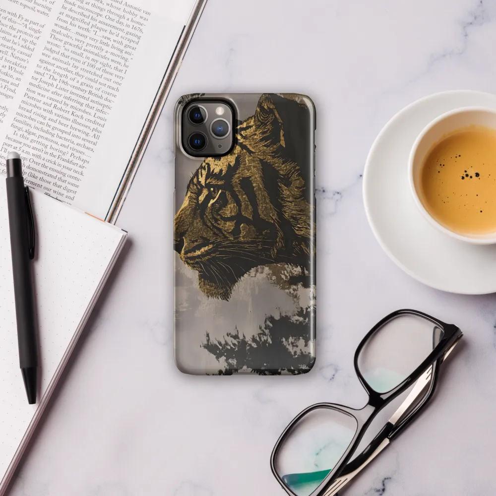 Majestic Silence: The Golden Tiger | Phone Case |  11 Pro Max | Snap Case | Glossy