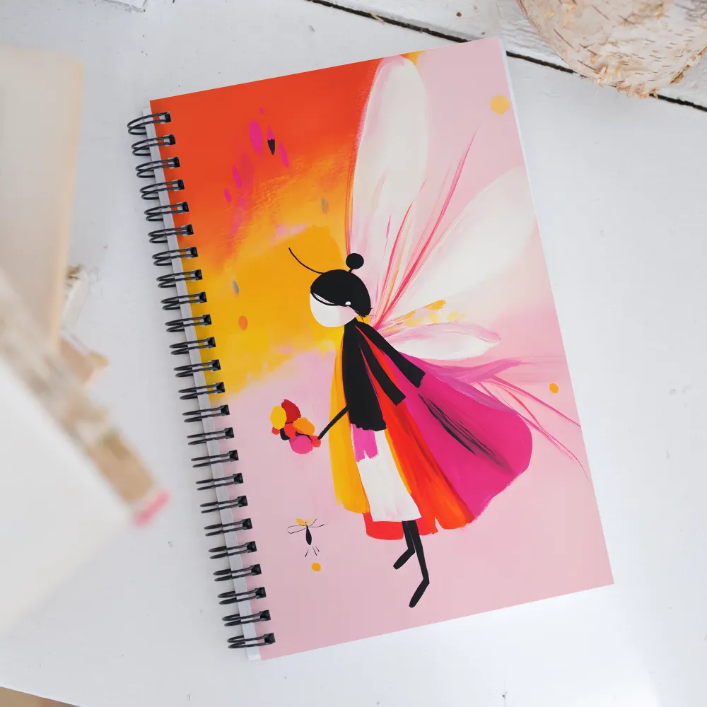 Whispers of a Floral Fairy | Spiral Notebook