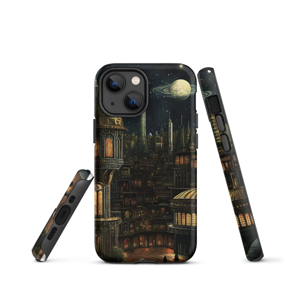 Celestial Enigma: A Surreal Cityscape