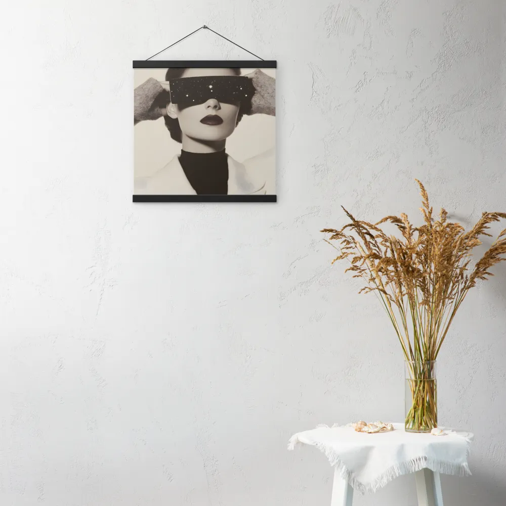 Celestial Elegance | Poster With Black Wood Hanger | 16″×16″