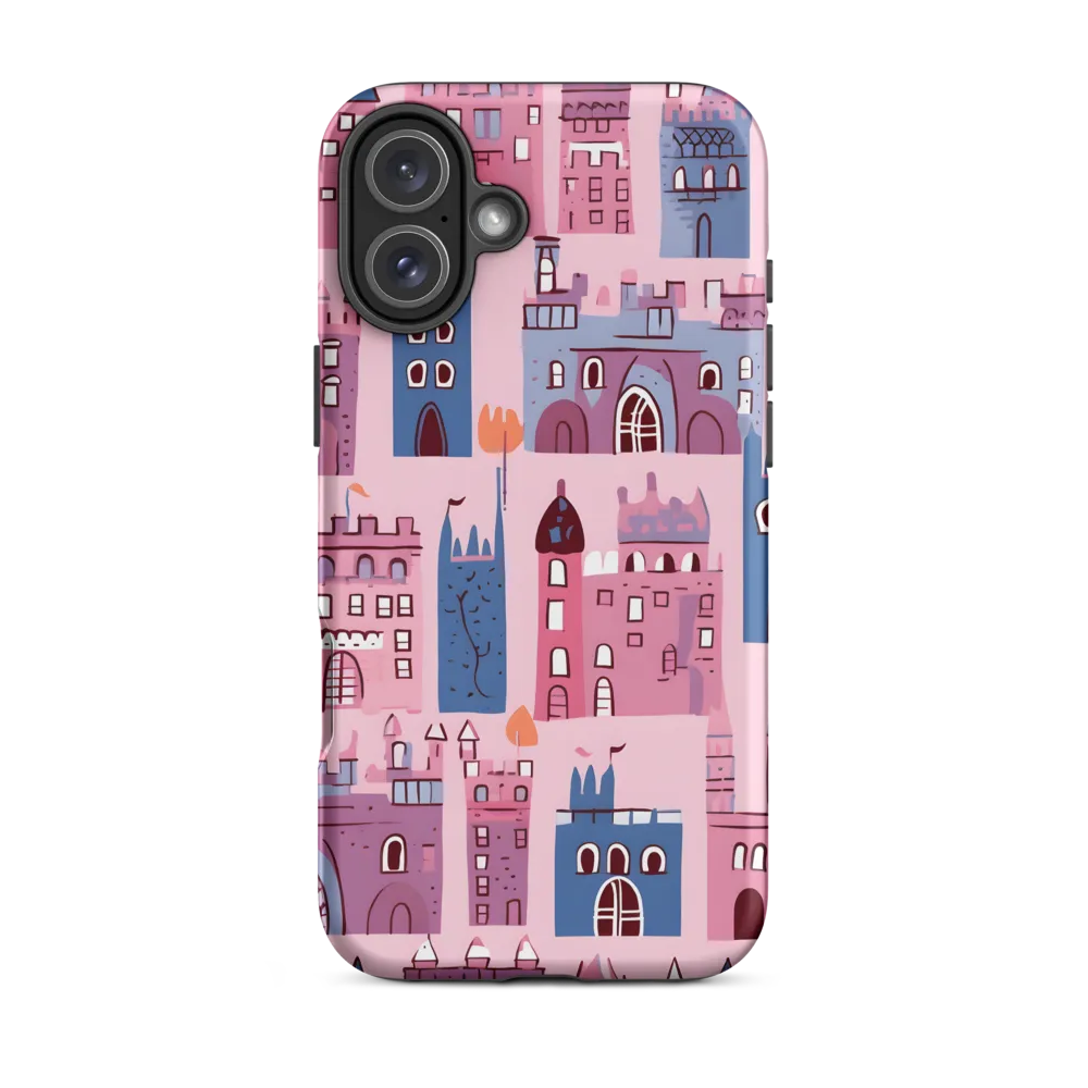Whimsical Castles: A Playful Tapestry | Phone Case |  16 Plus | Tough Case | Matte