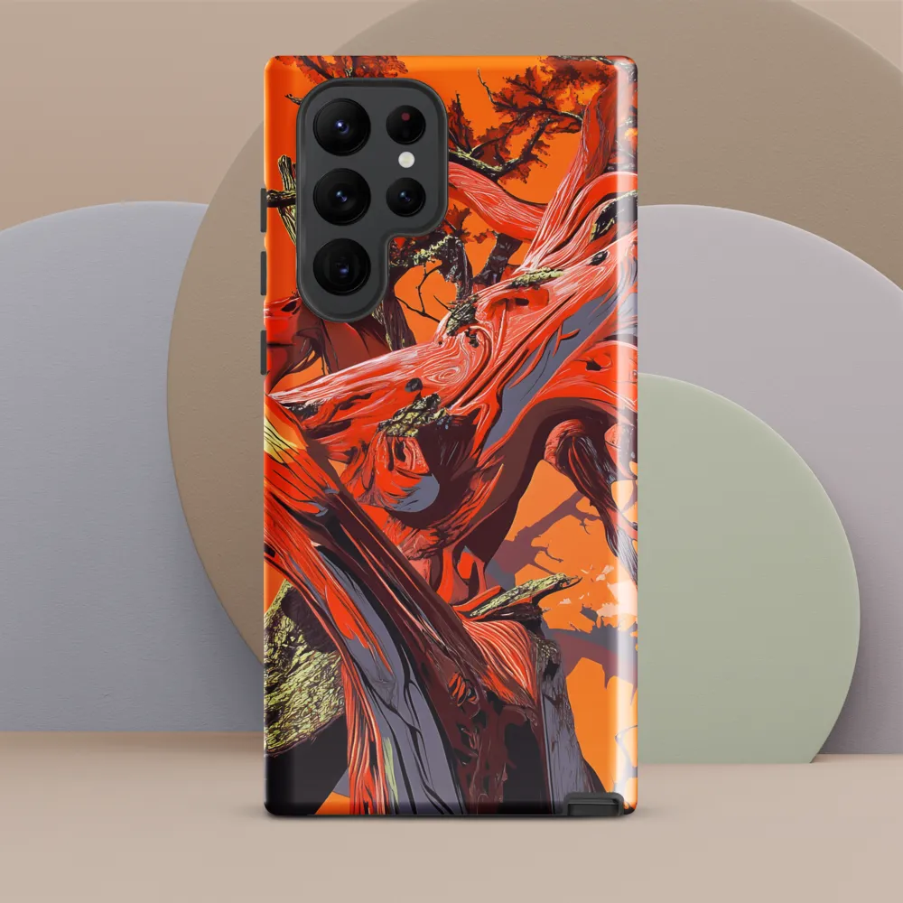 Life in Motion: An Abstract Tree | Phone Case |  S22 Ultra | Tough Case | Glossy