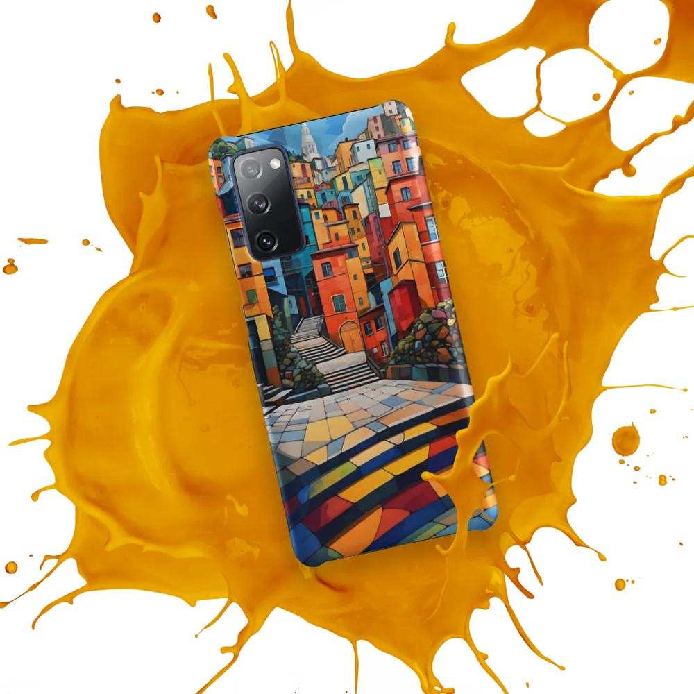 Vibrant Village: A Cubist Journey