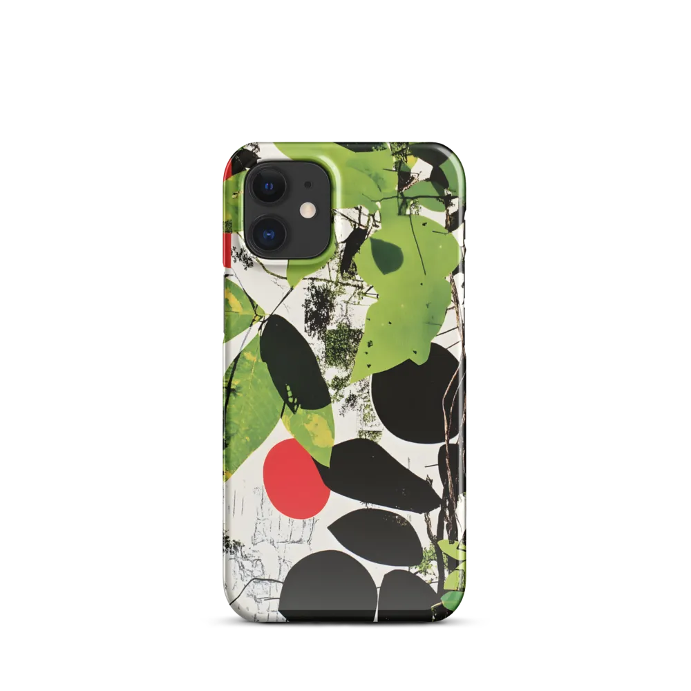 Nature's Geometry: A Contemporary Collage | Phone Case |  12 Mini | Snap Case | Glossy