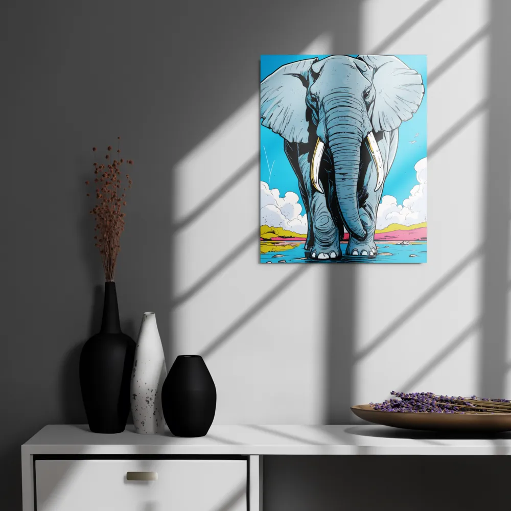 Majestic Presence: The Elephant | Metal Print | 16″×20″