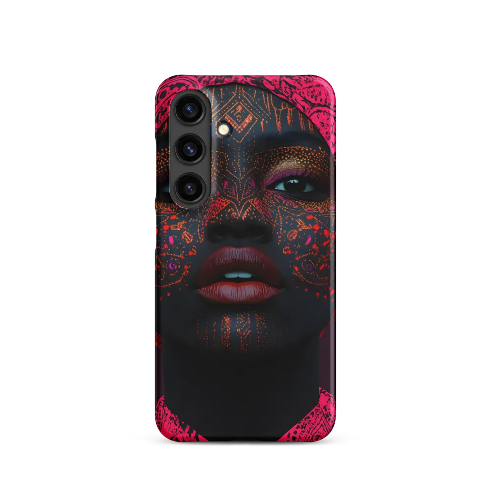 Neon Adornments: A Portrait of Cultural Expression
