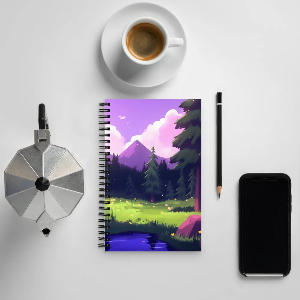 Tranquil Mountain Escape | Spiral Notebook