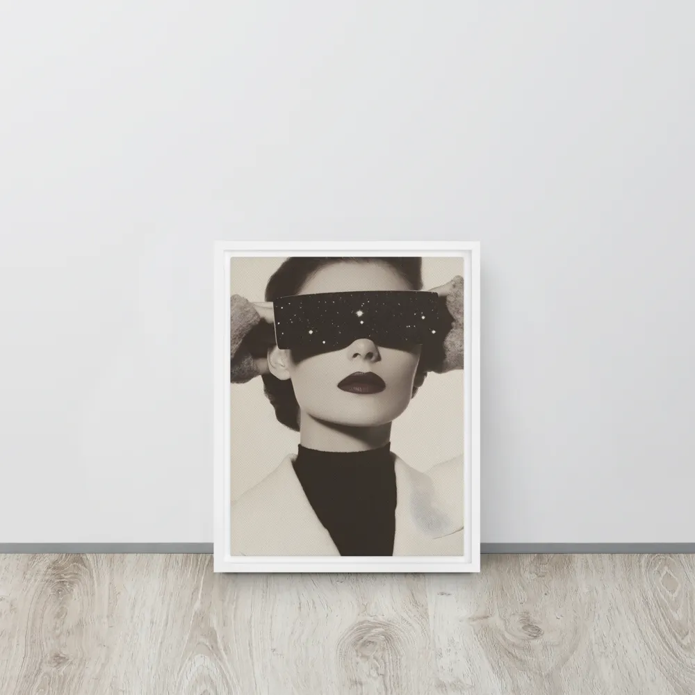 Celestial Elegance | Canvas with White Frame | 11″×14″