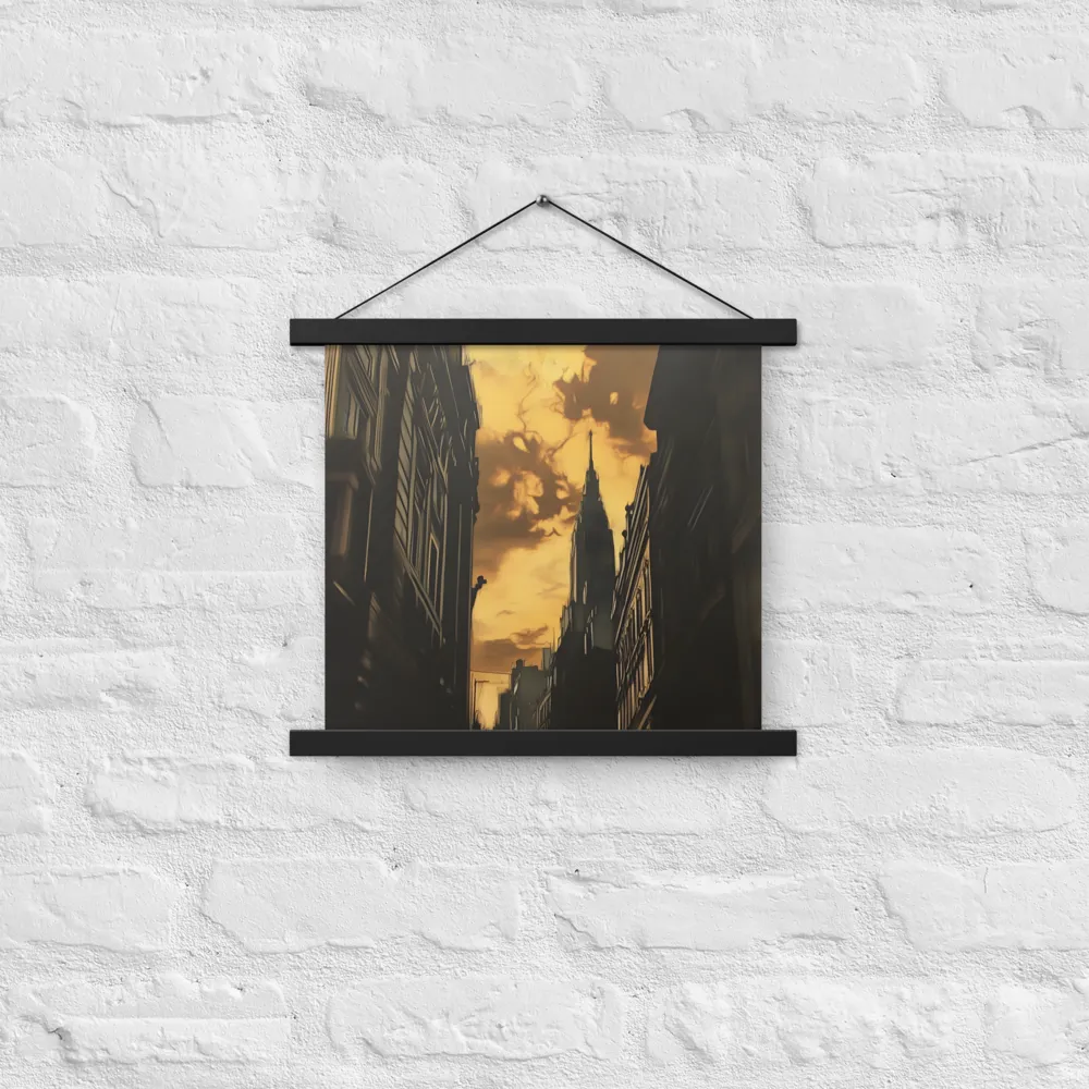 The Twilight Streets | Poster With Black Wood Hanger | 14″×14″