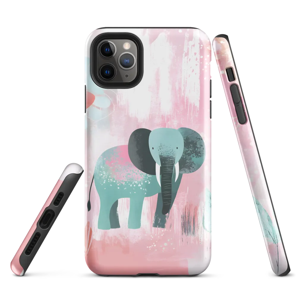 Whimsical Elegance: An Elephant's Serenade | Phone Case |  11 Pro Max | Tough Case | Glossy