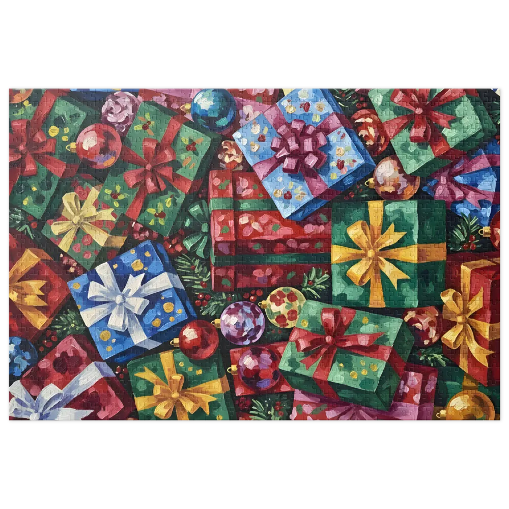 Holiday Gift Abundance 
 Jigsaw Puzzle in Tin Box