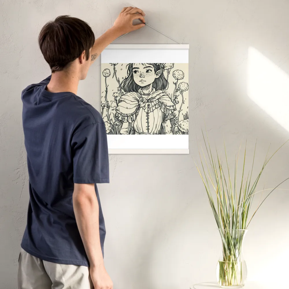A Young Guardian of Nature | Poster With White Wood Hanger | 16″×20″