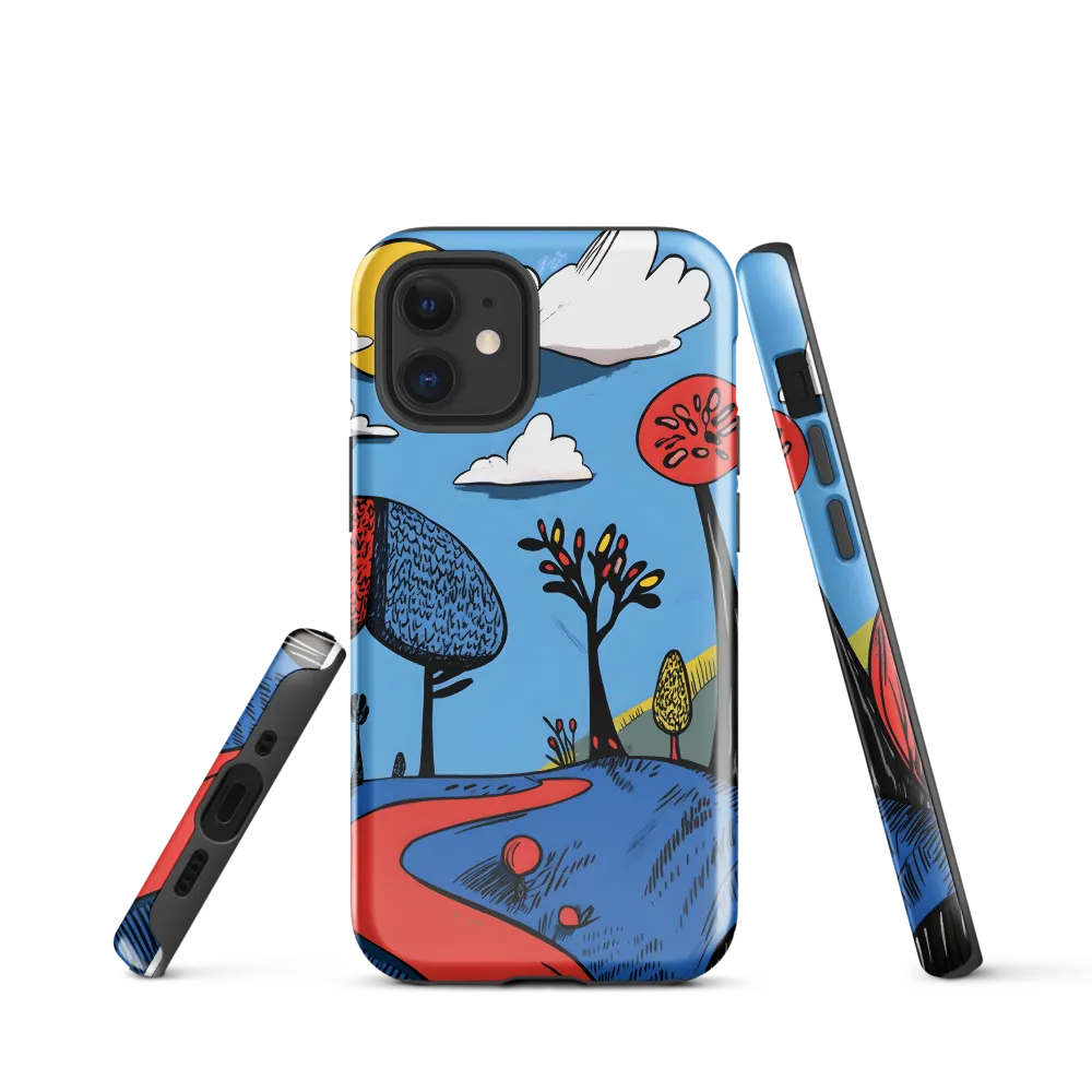 A Playful Journey Through Whimsical Woods | Phone Case |  12 mini | Tough Case | Glossy