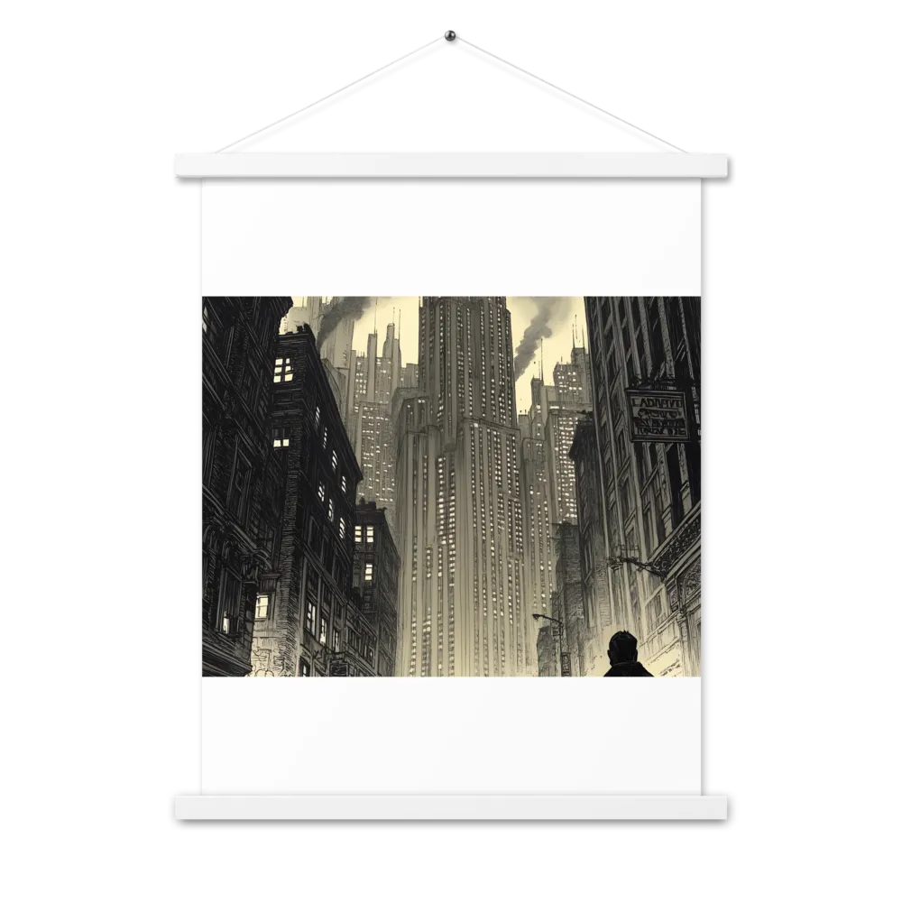 Echoes of the City | Poster With White Wood Hanger | 18″×24″