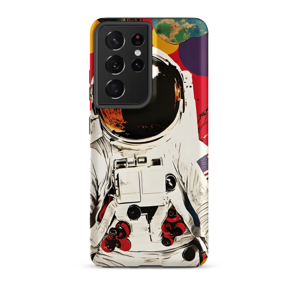 Cosmic Exploration: The Astronaut's Journey | Phone Case |  S21 Ultra | Tough Case | Matte