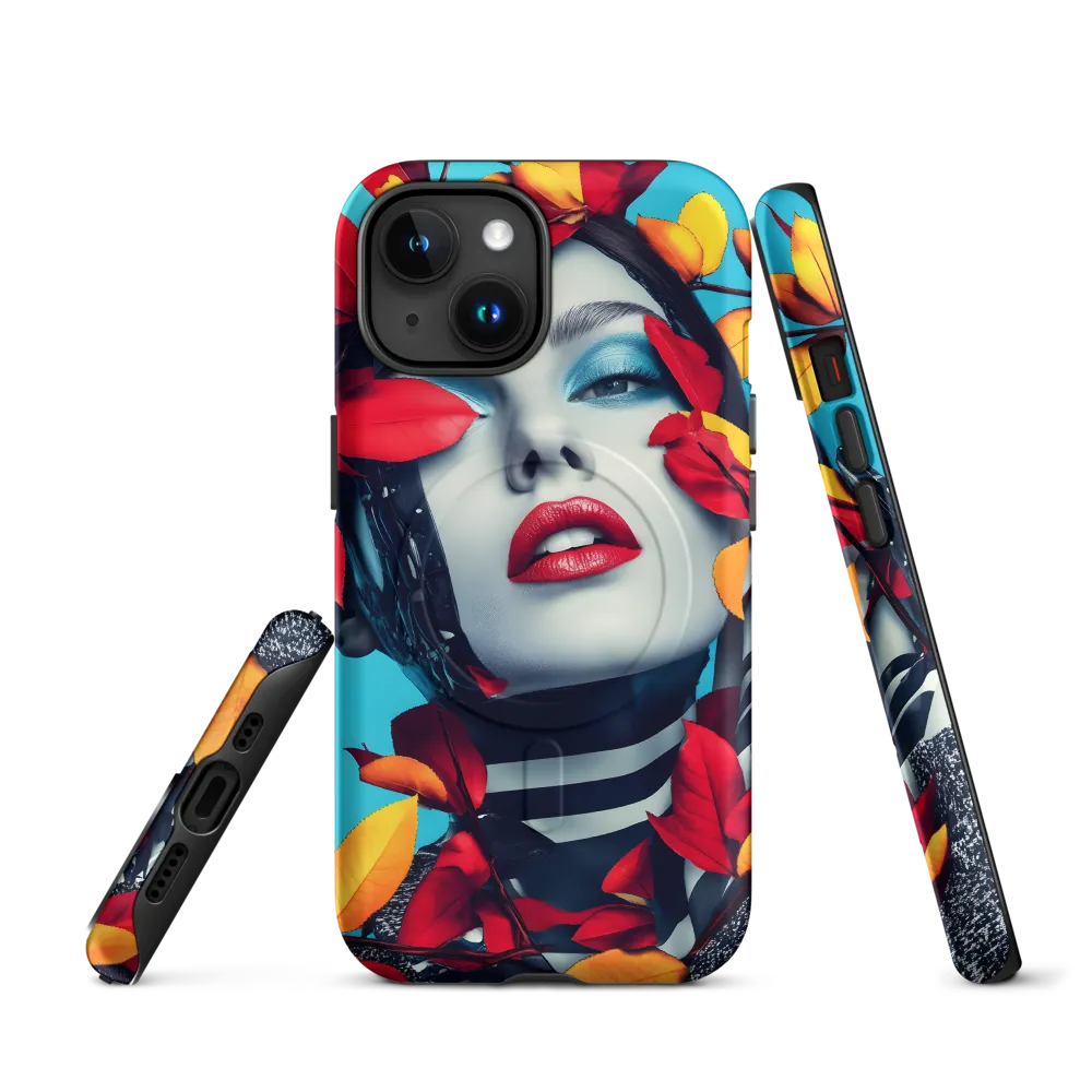 Futuristic Fusion: Nature Meets Technology | Phone Case |  15 | MagSafe® Tough Case | Matte