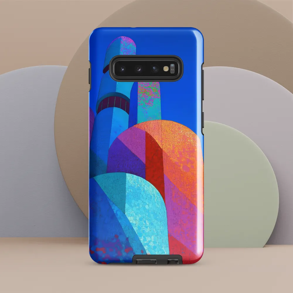 Vibrant Geometric Harmony | Phone Case |  S10 Plus | Tough Case | Glossy