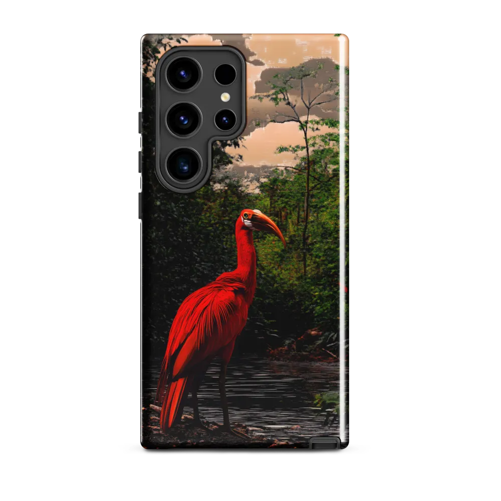 Enigmatic Elegance: The Scarlet Observer