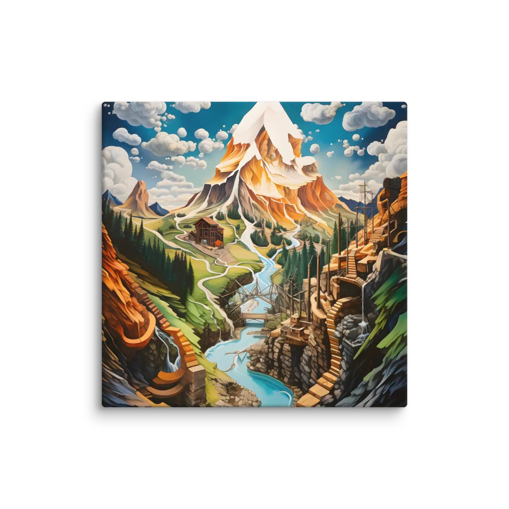 Mountain Reverie | Canvas | 28″×28″