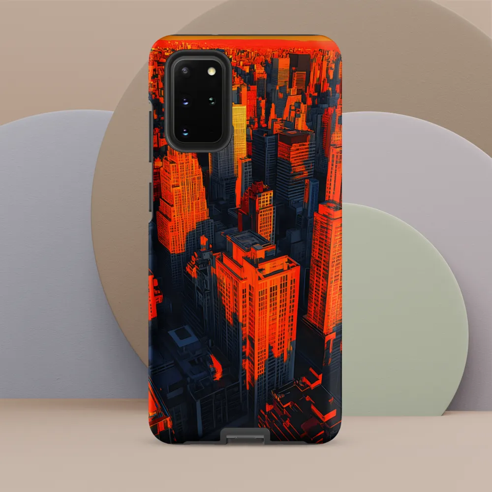 Urban Dawn: A Digital Ode to Skyscrapers | Phone Case |  S20 Plus | Tough Case | Matte