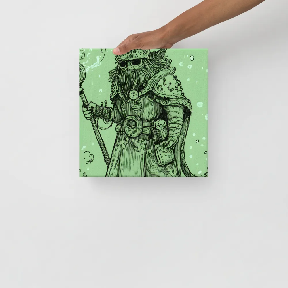The Enigmatic Wizard | Canvas | 12″×12″
