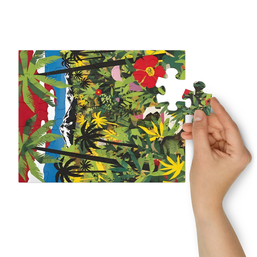 Island Canopy 
 Jigsaw Puzzle in Tin Box