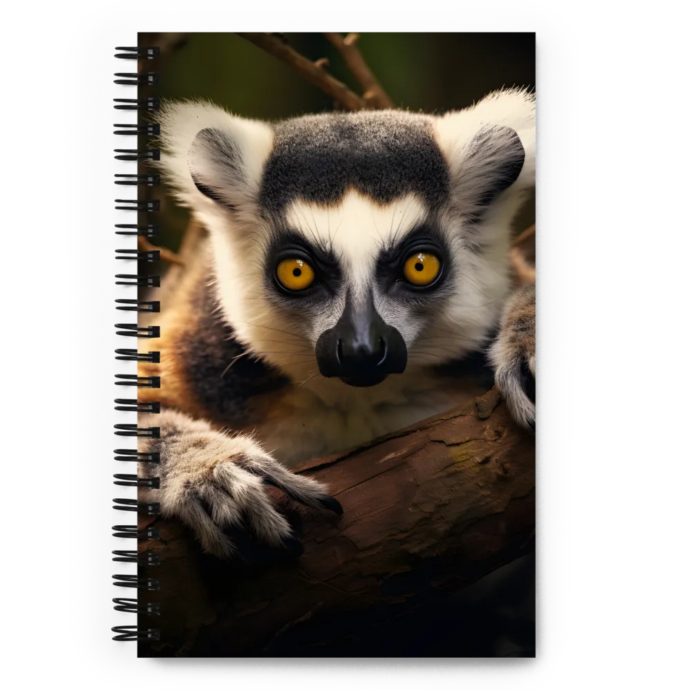 The Watchful Lemur | Spiral Notebook