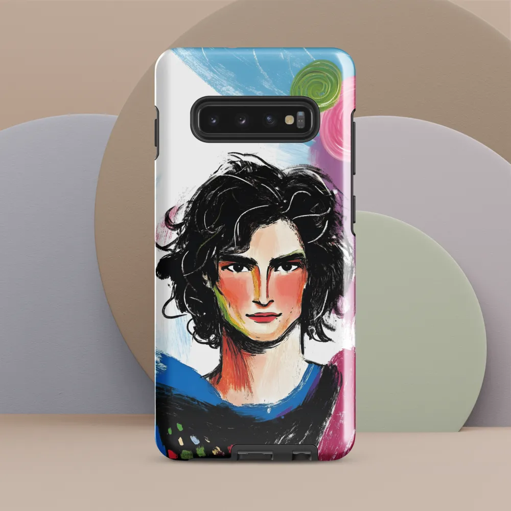 Vibrant Portrait of Youth | Phone Case |  S10 Plus | Tough Case | Glossy