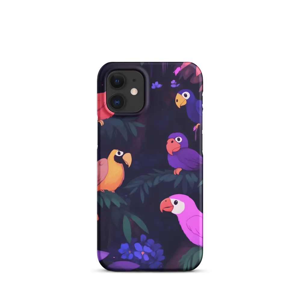 Tropical Parrot Playground | Phone Case |  12 Mini | Snap Case | Matte