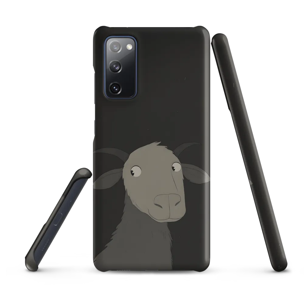 Whimsical Goat in Darkness