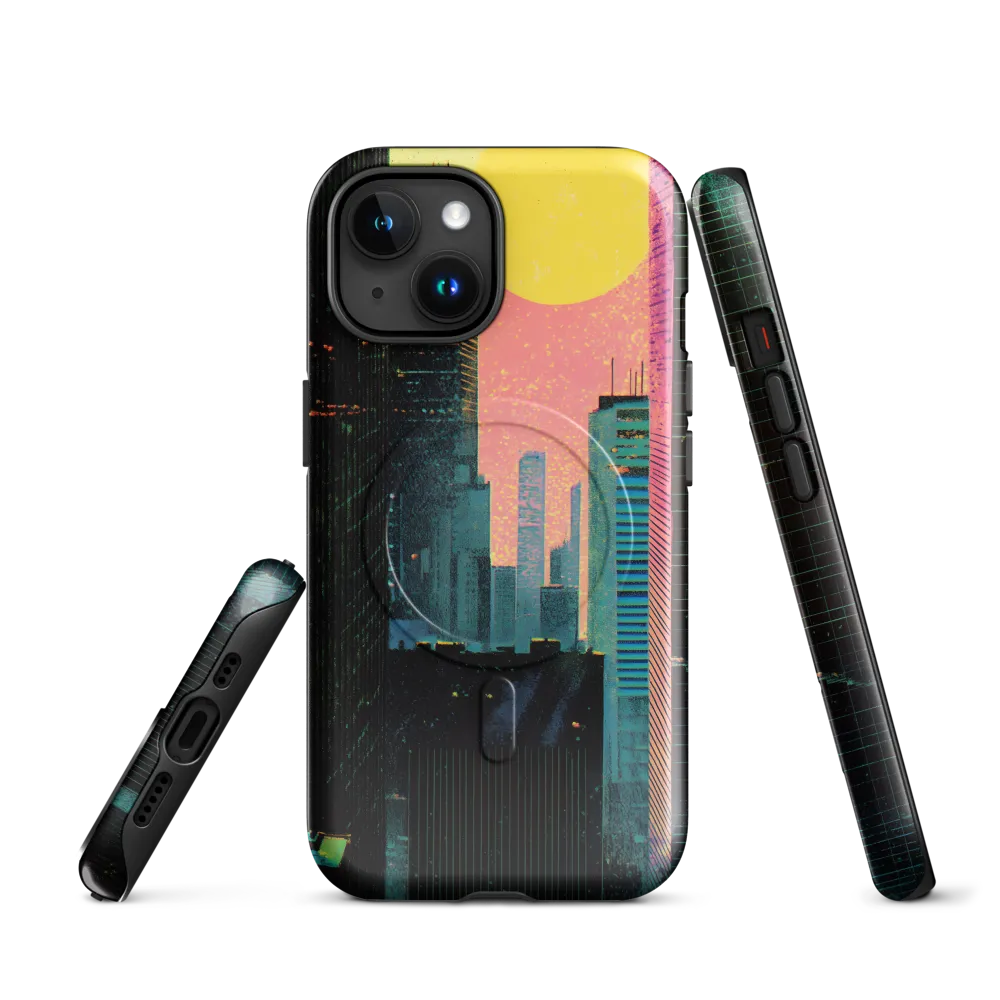 Nostalgic Urban Dreamscape | Phone Case |  15 | MagSafe® Tough Case | Glossy