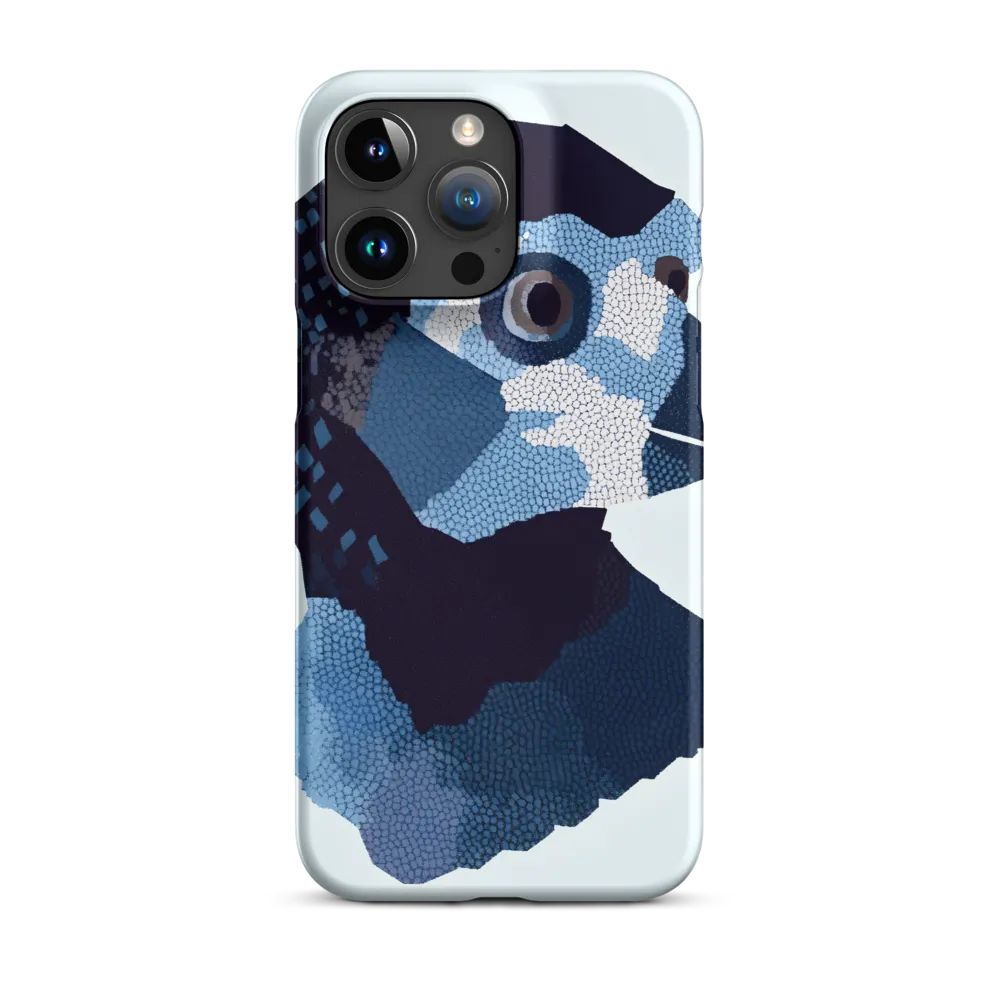 Abstract Avian Portrait in Blue