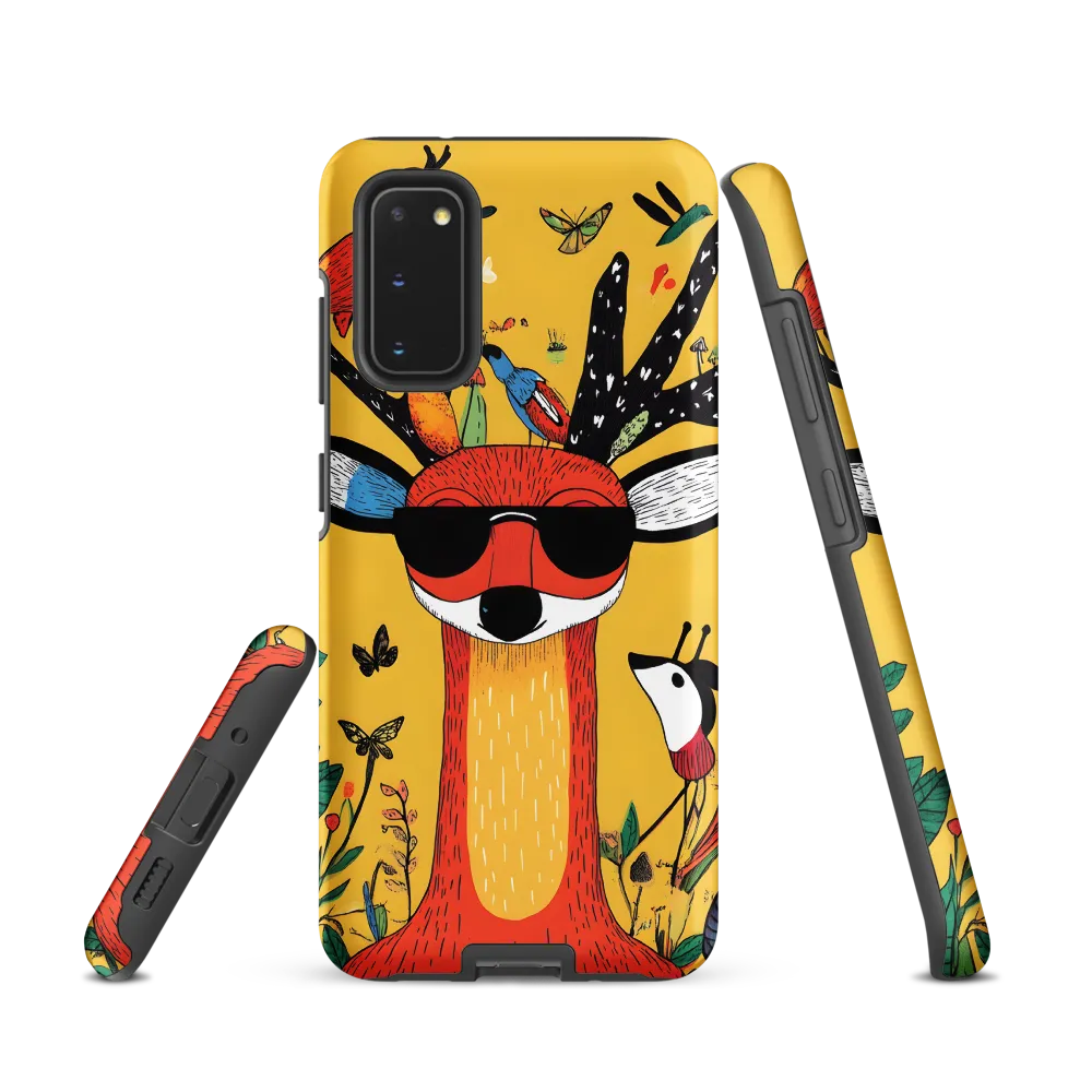 Playful Deer with Sunglasses
