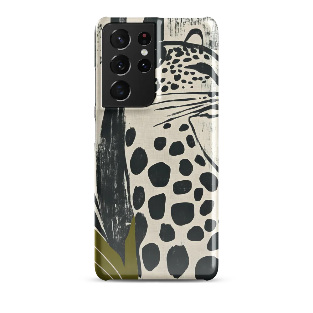 Leopard in Silhouette: A Modern Appeal | Phone Case |  S21 Ultra | Snap Case | Glossy