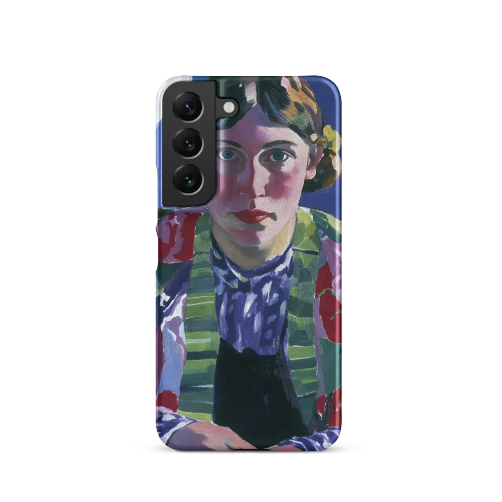 Vibrant Gaze: A Modernist Portrait