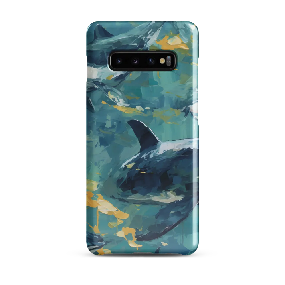 Beneath the Waves: A Symphony of Whales | Phone Case |  S10 Plus | Snap Case | Glossy