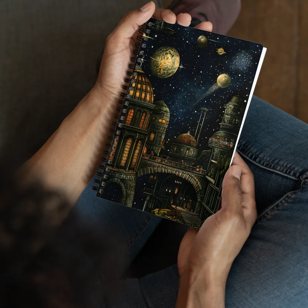 Celestial City: A Journey Through the Cosmos | Spiral Notebook