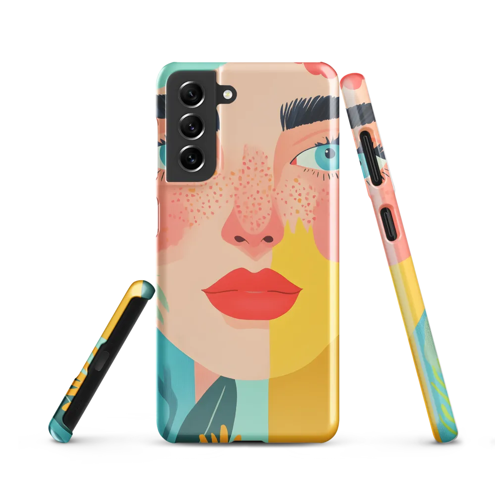 Floral Serenity: A Modern Portrait